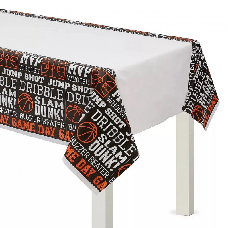 Basketball Party Plastic Tablecover