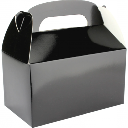 Jet Black Treat Boxes (Pack of 8)