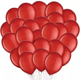 12cm Mini Sempertex Metallic Red Latex Balloons (Pack of 50)