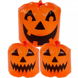 Halloween Pumpkin Lawn Bags (Pack of 3)