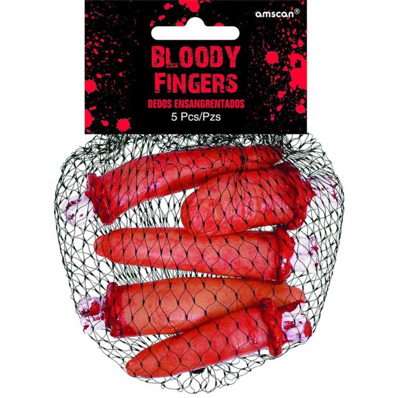 Plastic Bloody Fingers (Pack of 5)