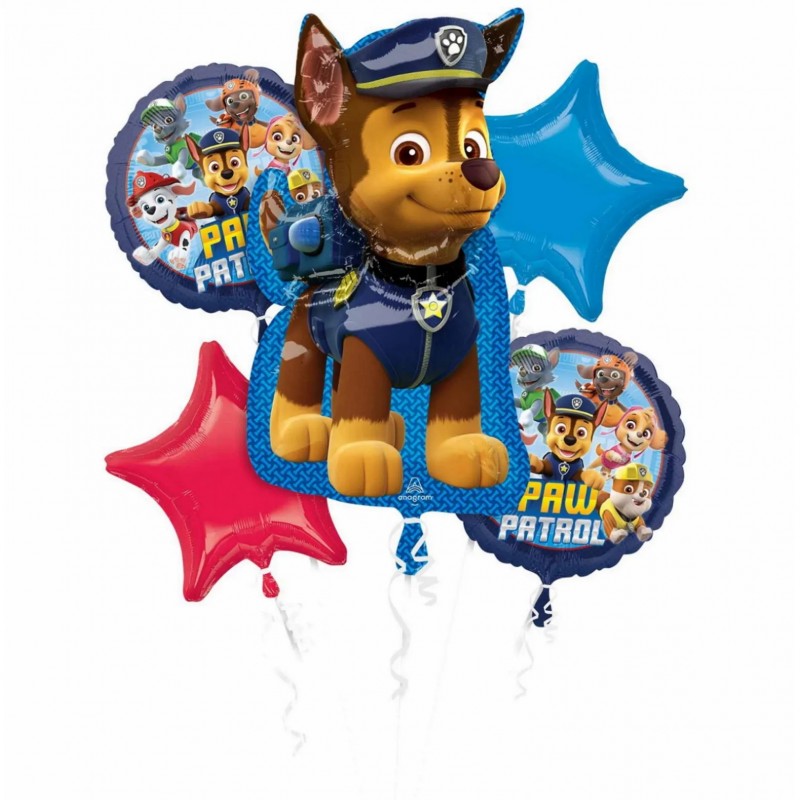 Paw Patrol Balloon Bouquet (5 Piece)