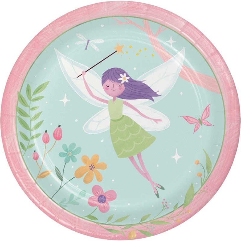 Fairy Forest Large Paper Plates (Pack of 8)