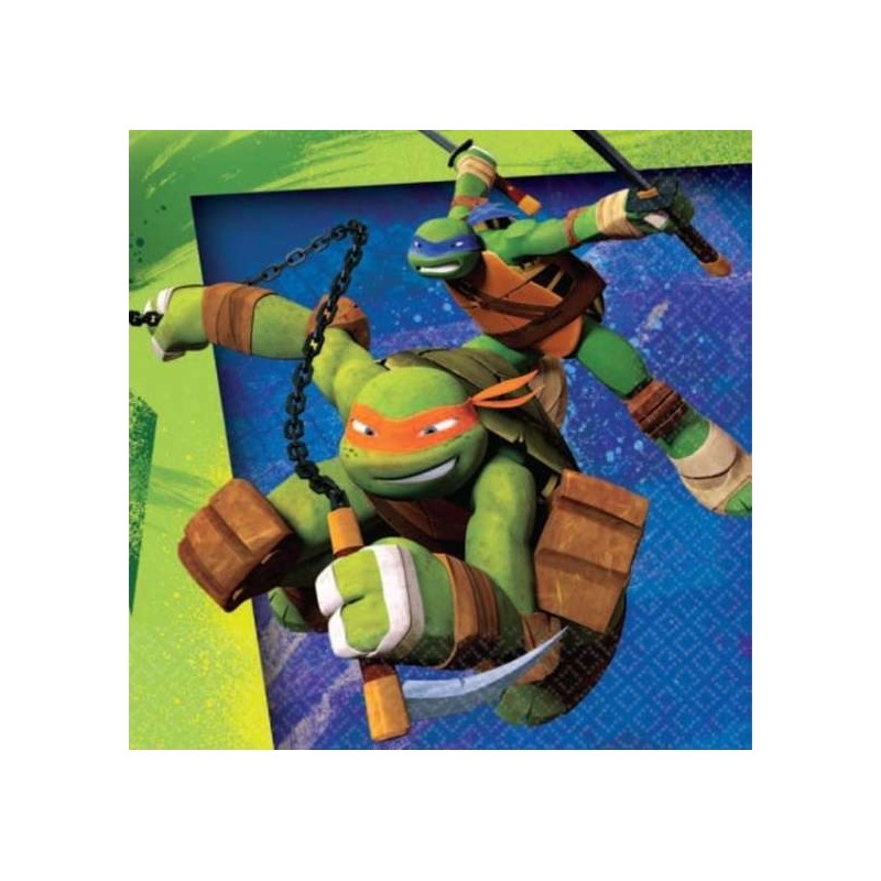 Teenage Mutant Ninja Turtles Small Napkins (Pack of 16) | Teenage Mutant Ninja Turtles