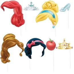Disney Princess Photo Booth Props (Pack of 8) | Disney Princess