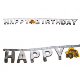 Construction Zone Happy Birthday Banner | Discontinued