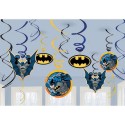 Batman Swirl Decorations (Set of 12)