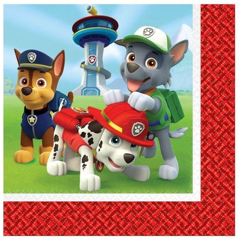 Paw Patrol Large Napkins (Pack of 16) | Discontinued