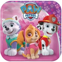Paw Patrol Girl Small Plates (Pack of 8) | Paw Patrol Girl