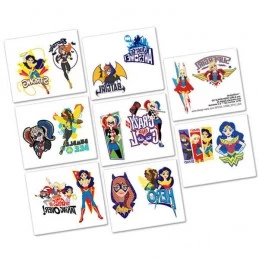 Super Hero Girls Tattoos (Set of 8) | Superhero Girl