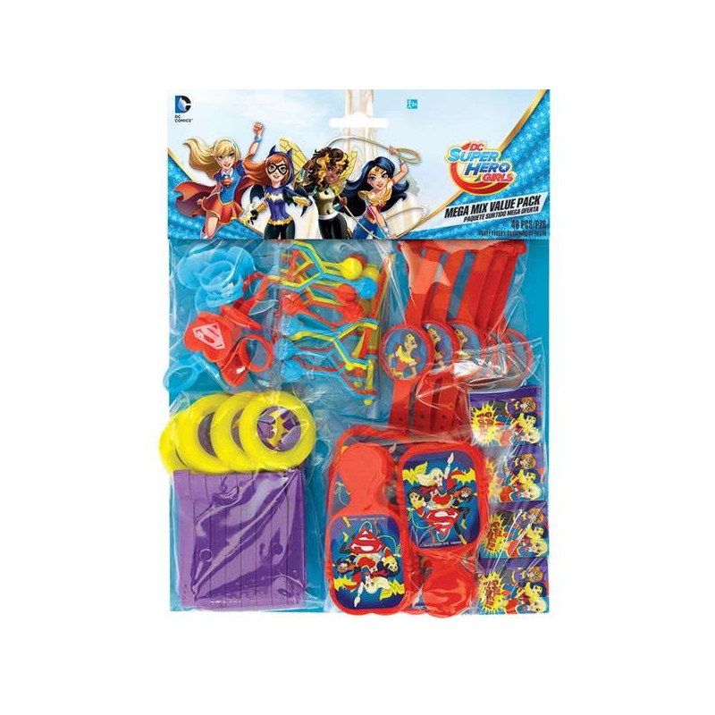 Super Hero Girls Favour Pack (48 Pieces) | Superhero Girl
