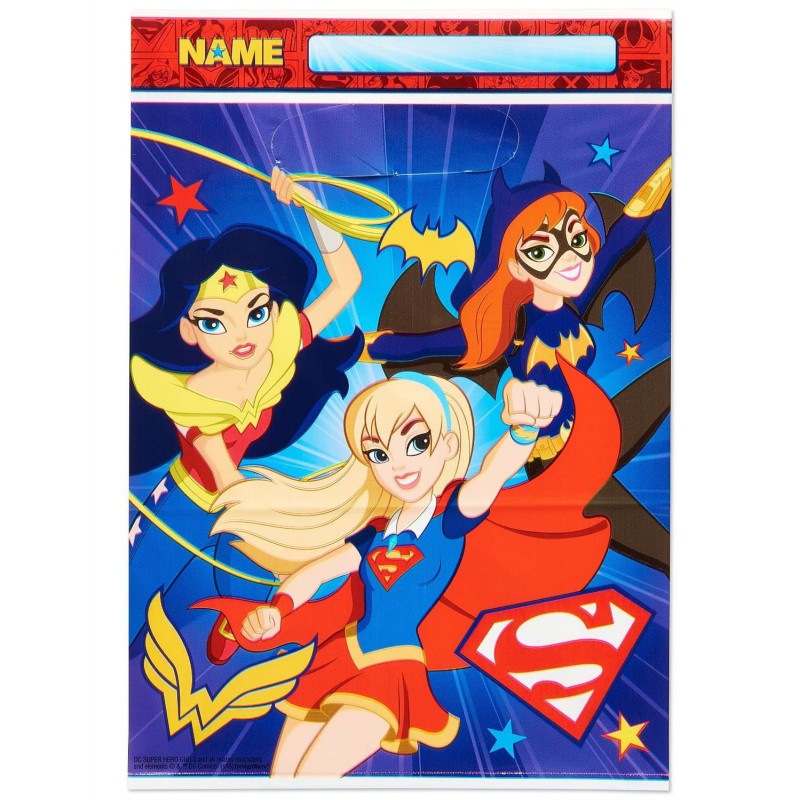 Super Hero Girls Loot Bags (Pack of 8) | Superhero Girl