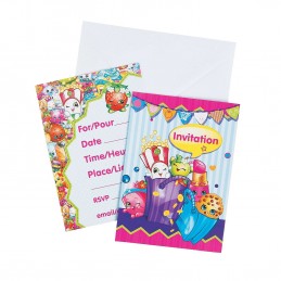 Shopkins Party Invitations (Pack of 8) | Shopkins