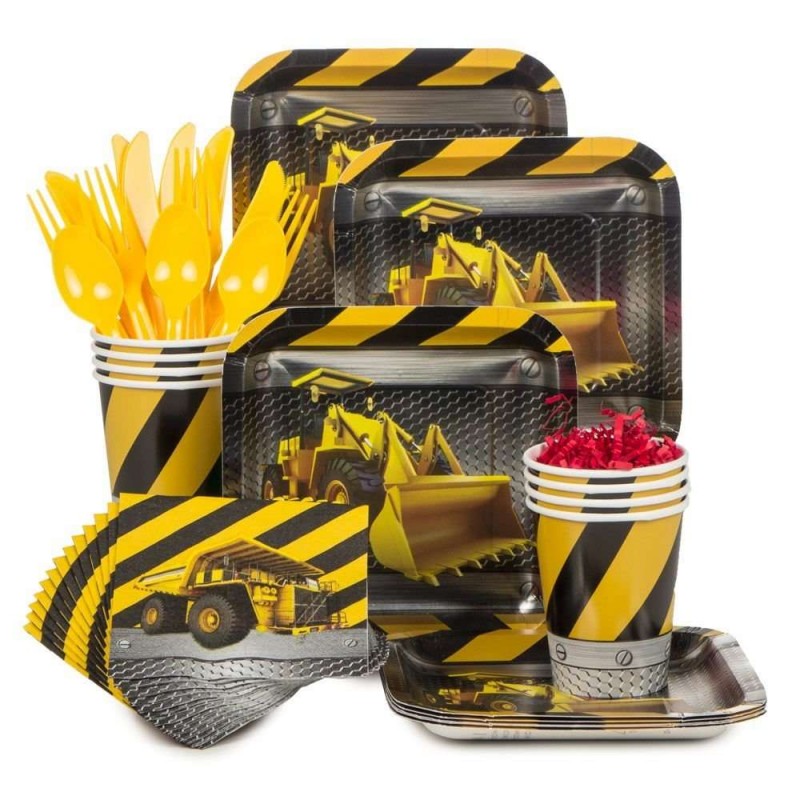 Construction Zone Basic Party Pack (For 8) | Discontinued