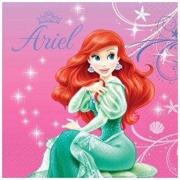 Ariel The Little Mermaid Large Napkins (Pack of 16) | Little Mermaid