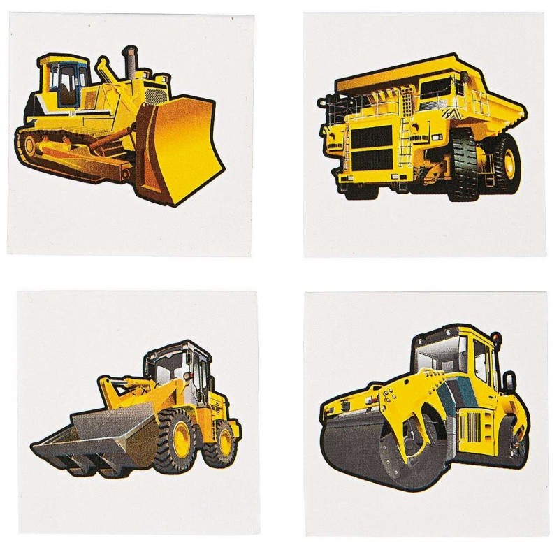 Construction Zone Tattoos (Set of 36) Construction Zone Tattoos (Set of 36)
