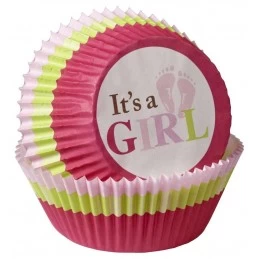 It's A Girl Baking Cups (Pack of 75) | Wilton