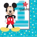 Mickey Mouse 1st Birthday Small Napkins (Pack of 16)