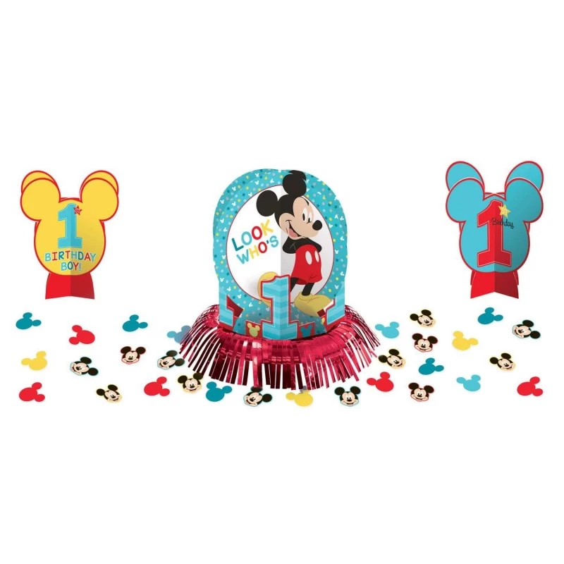 Mickey Mouse 1st Birthday Table Decorating Kit | Mickey Mouse 1st Birthday  Party Supplies | Who Wants 2 Party