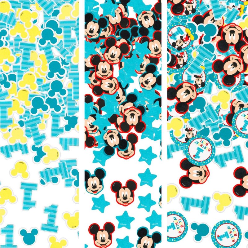 Mickey Mouse 1st Birthday Confetti Scatters | Mickey Mouse 1st Birthday