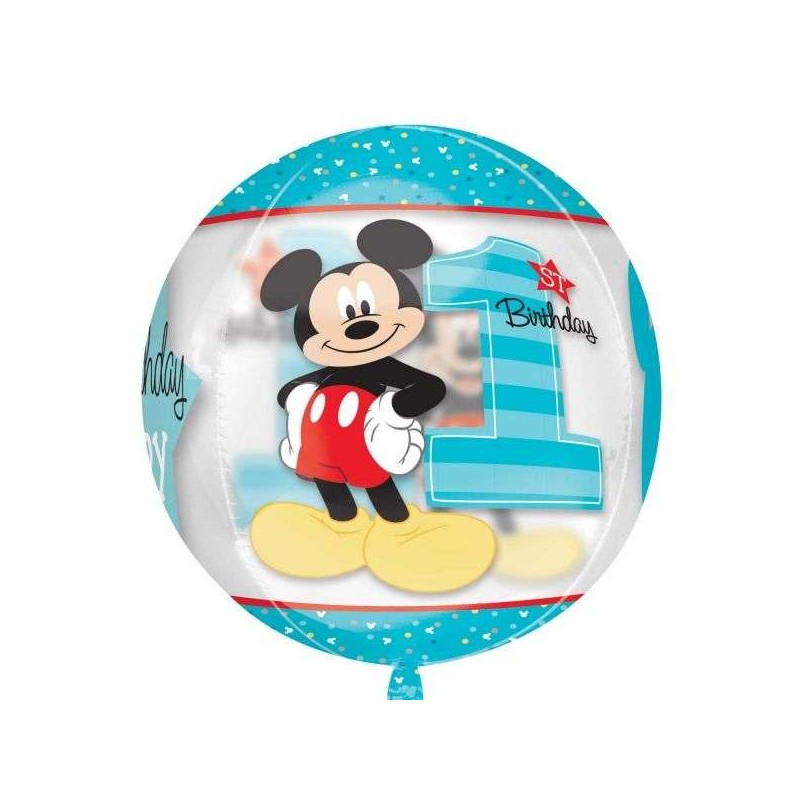 Mickey Mouse 1st Birthday Orbz Balloon | Mickey Mouse 1st Birthday