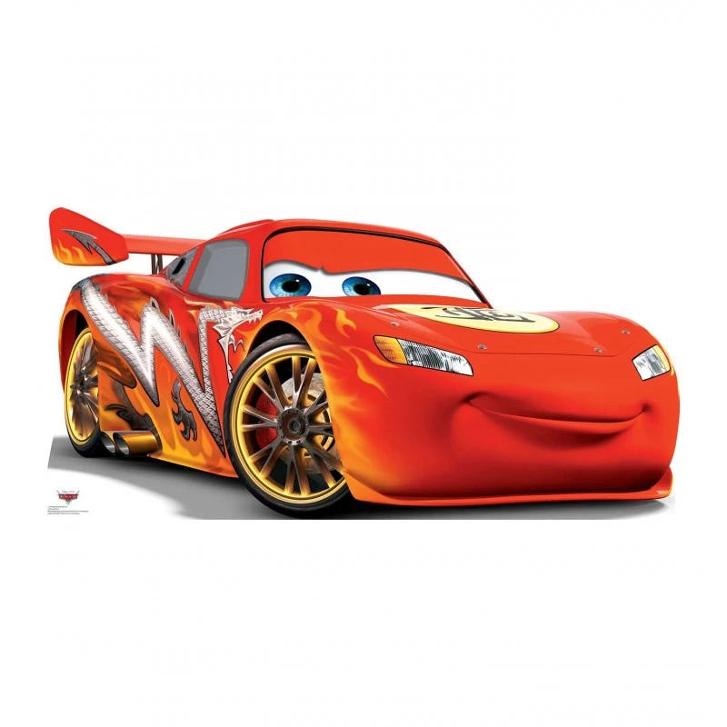 Lifesize Cars Lightning McQueen Cardboard Cutout | Disney Cars Party  Supplies | Who Wants 2 Party