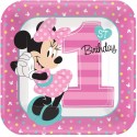 Minnie Mouse 1st Birthday Small Plates (Pack of 8)