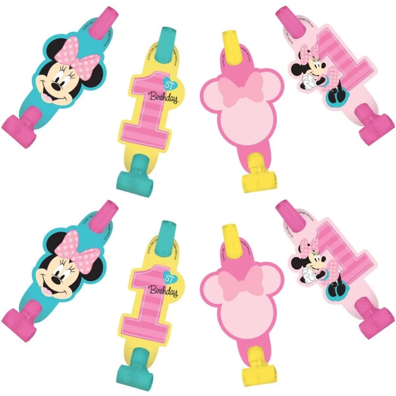 8 Count Minnie Mouse Party Favors Minnie Blowouts