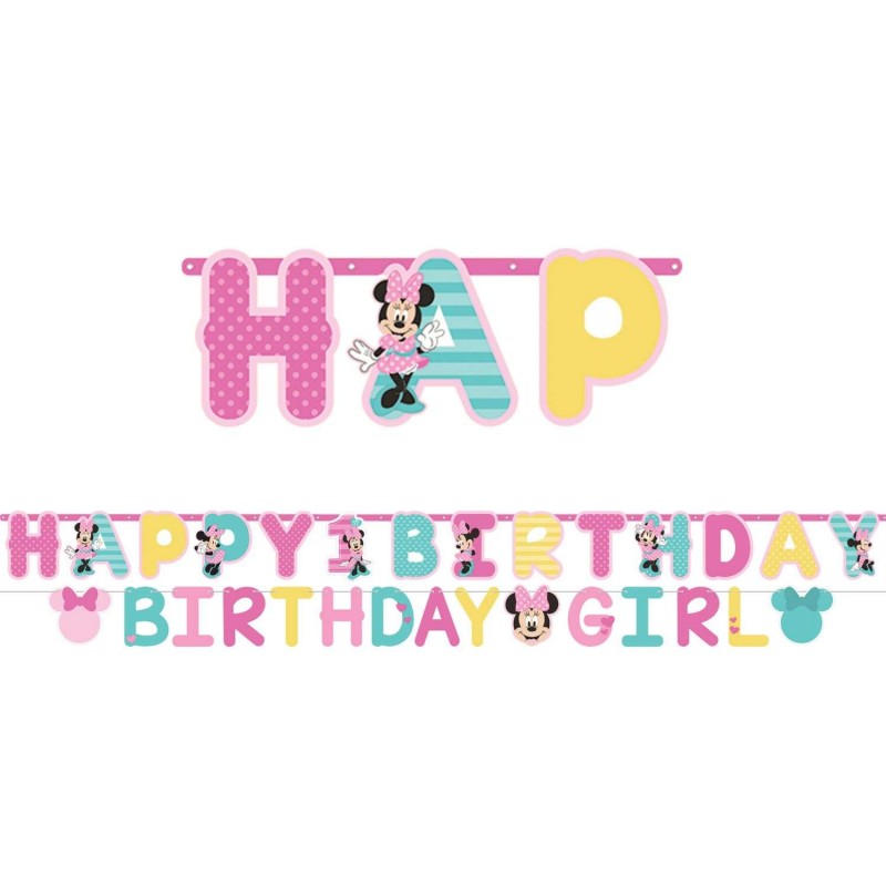 Minnie Mouse 1st Birthday Party Banner Kit | Minnie Mouse 1st Birthday