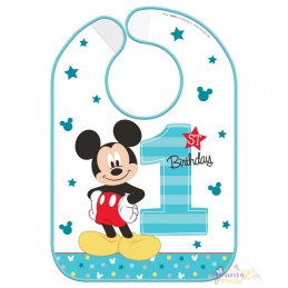 Mickey Mouse 1st Birthday Bib | Mickey Mouse 1st Birthday