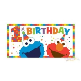 Elmo 1st Birthday Banner | Sesame Street 1st Birthday