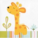 Happy Jungle Giraffe Small Napkins (Pack of 16)