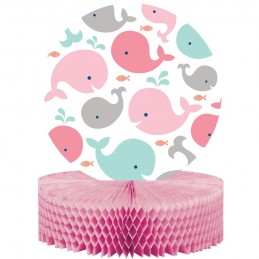 Pink Baby Whale Honeycomb Centrepiece | Pink Baby Whale