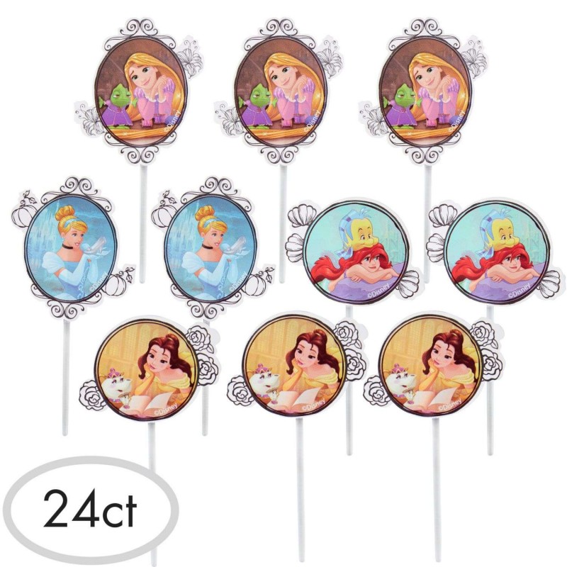 Disney Princess Cupcake Picks (Set of 24) | Discontinued