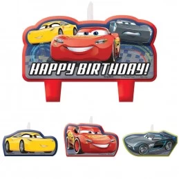 Cars 3 Birthday Candles (Set of 4) | Cars