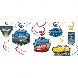 Cars 3 Swirl Decorations (Set of 12) | Cars