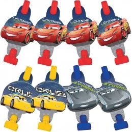 Cars 3 Party Blowers (Pack of 8) | Cars
