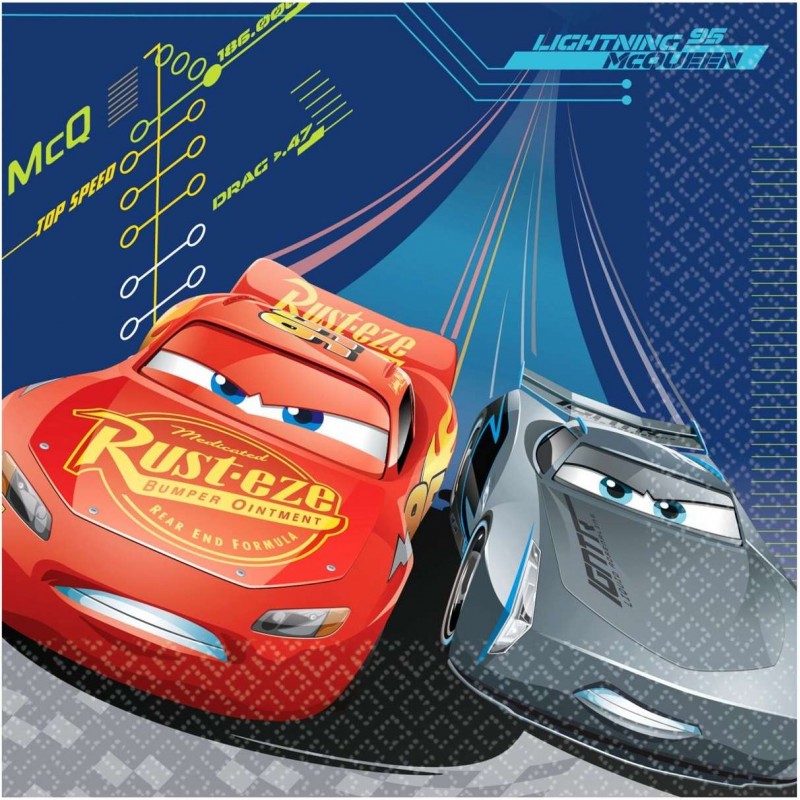 Disney Cars 2 Birthday Party Supplies Large Lunch Napkins