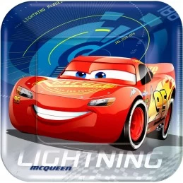 Cars 3 Large Plates (Pack of 8) | Cars