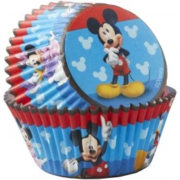 Mickey Mouse Roadster Baking Cups Patty Pans (Pack of 50) | Discontinued Party Supplies