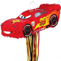 Cars 3 Lightning McQueen 3D Pull String Pinata | Cars Party Supplies