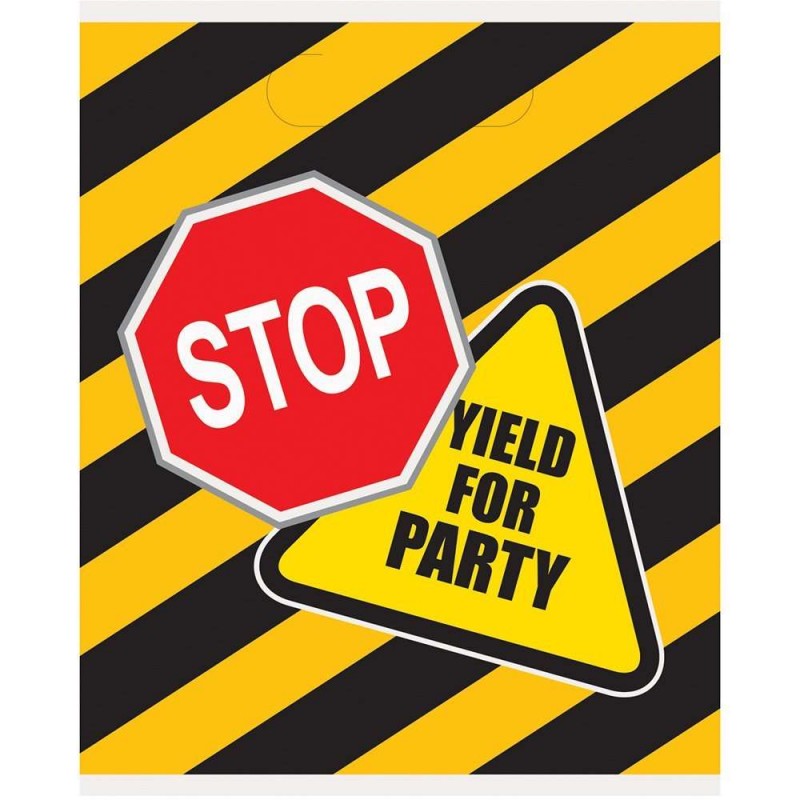 Construction Party Loot Bags (Pack of 8) Construction Party Loot Bags (Pack of 8)
