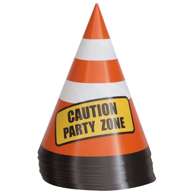 Construction Party Cone Centerpieces (Pack of 8) | Construction Party Supplies