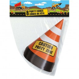 Construction Party Cone Centerpieces (Pack of 8) | Construction Party Supplies