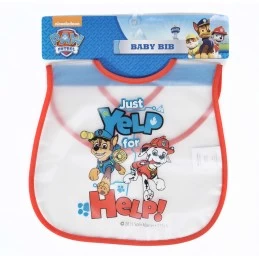 Paw Patrol 'Just Yelp For Help' Baby Bib | Discontinued Party Supplies