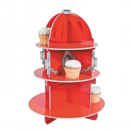Fire Hydrant Cupcake Stand | Fire Engine Party Supplies