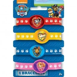 Paw Patrol Wristbands (Pack of 4) | Paw Patrol Party Supplies