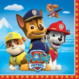 Paw Patrol Small Napkins (Pack of 16) | Discontinued Party Supplies