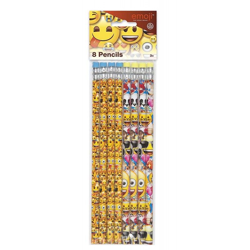 Emoji Pencils (Pack of 8) | Emoji Party Supplies