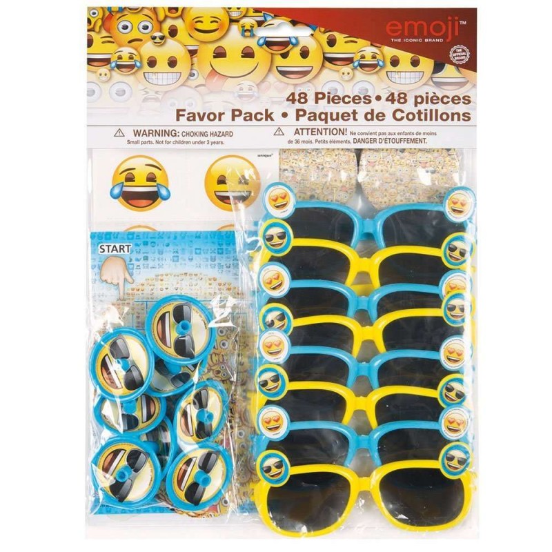 Emoji Favour Pack (48 Piece) | Emoji Party Supplies